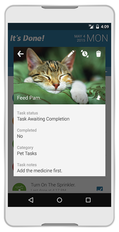 It's Done! for Android offers advanced repetition options, task list backups and task photo functionality.